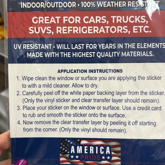 America Pride Sticker - Picture 3 of 3
